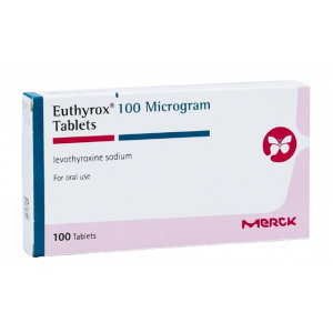 EUTHYROX 100 MCG ( LEVOTHYROXINE SODIUM ) FOR ORAL USE 100 TABLETS
